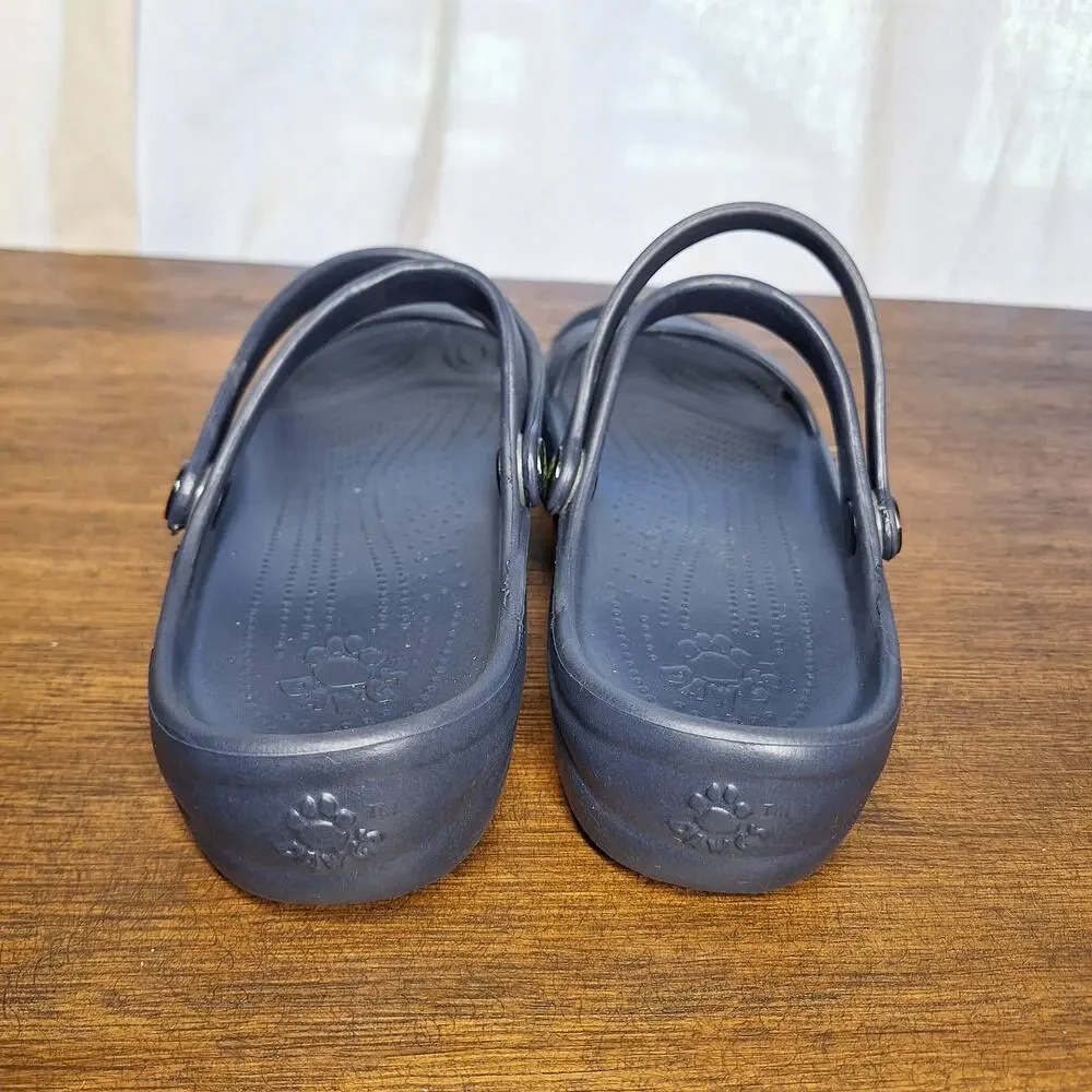 Dawgs 3 strap comfort sandals waterproof navy blue size 8 beach travel vacation